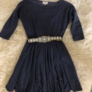 Anthropology Blue Dress